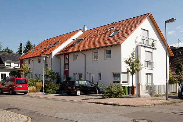 4 Reihenhäuser in Ladenburg, Scheffelstraße